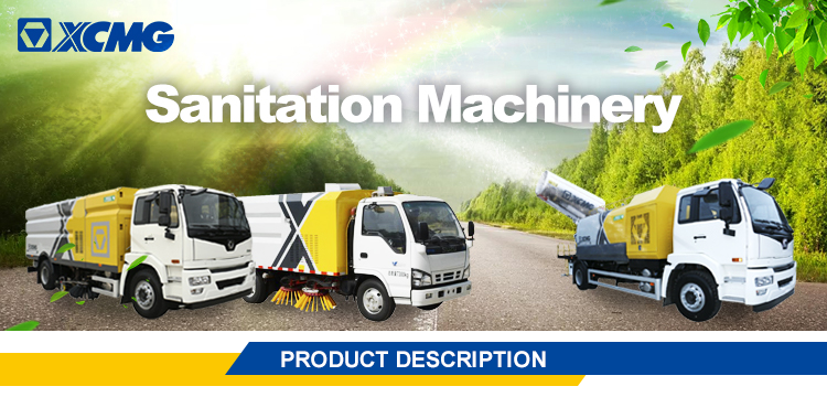 XCMG 5 ton 6200L Road Sprinkler Sweeping Truck XZJ5100TXSQ5 Sanitation Machinery price